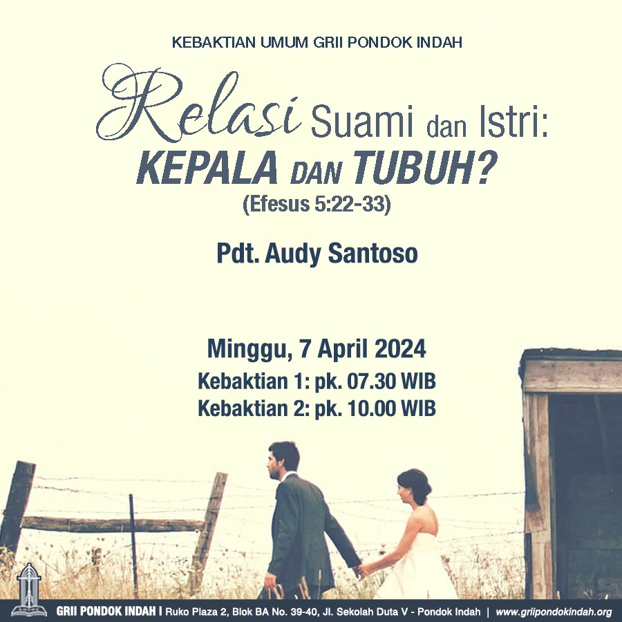 Ibadah Minggu 07 April 2024 Pdt Audy Santoso